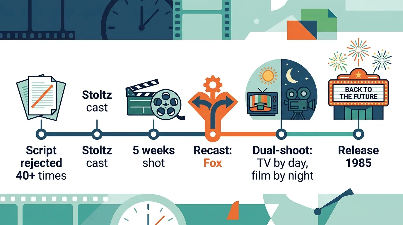 Stoltz recast production timeline