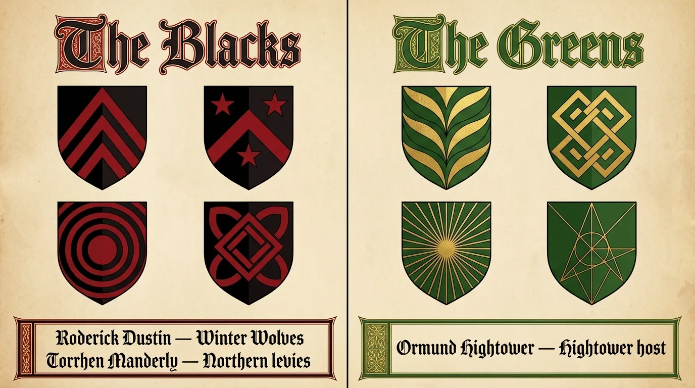 Blacks greens commander factions