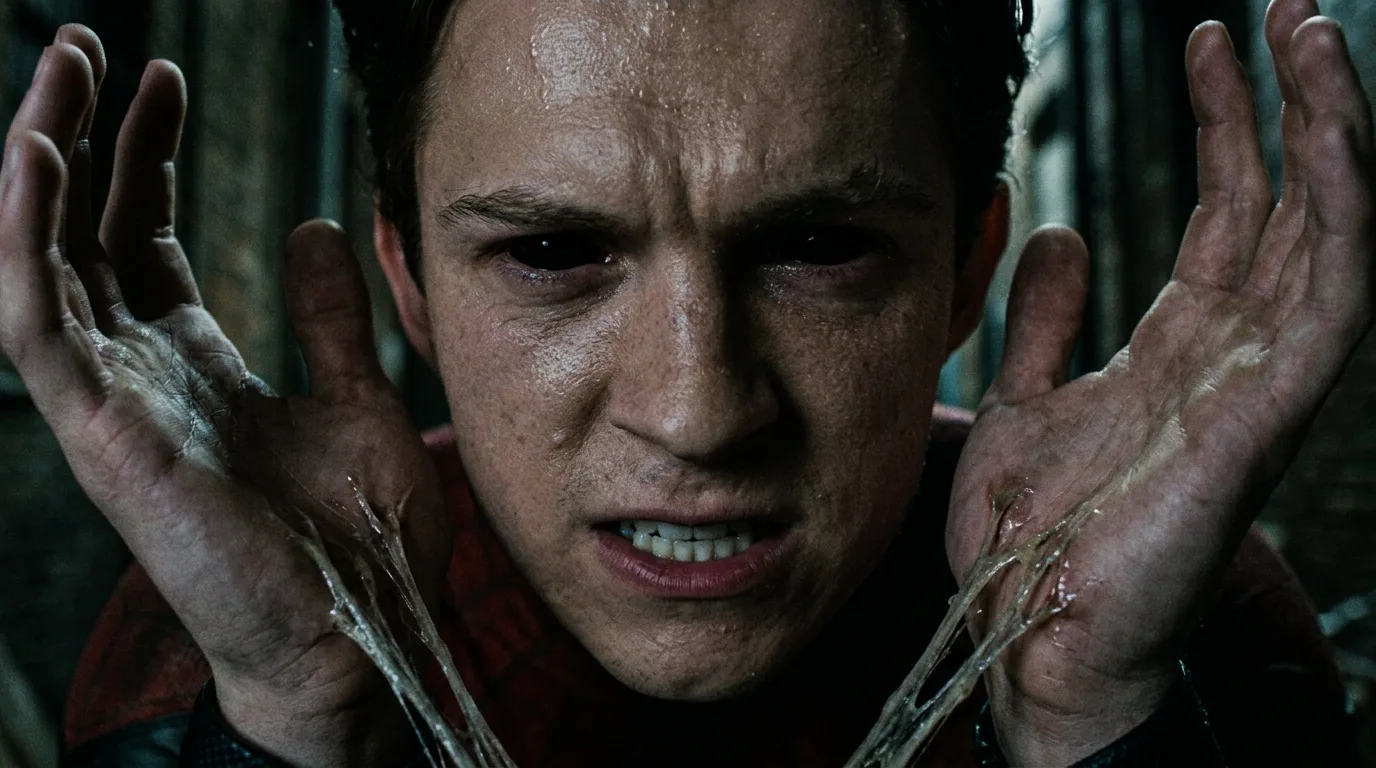 Spider-Man predator mode black eyes