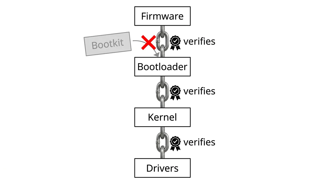 Boot chain blocking bootkit