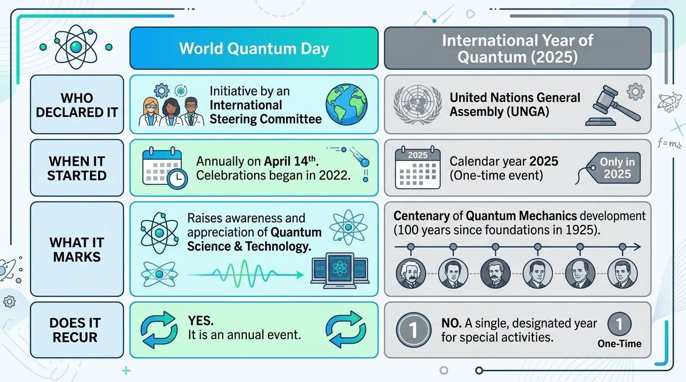 Quantum Day versus UNESCO year