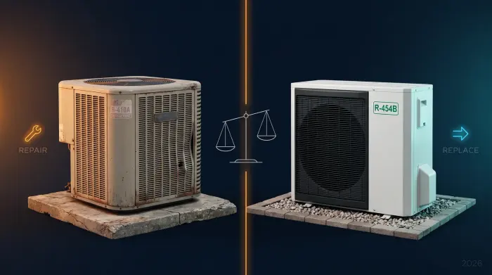 AC repair vs replace decision