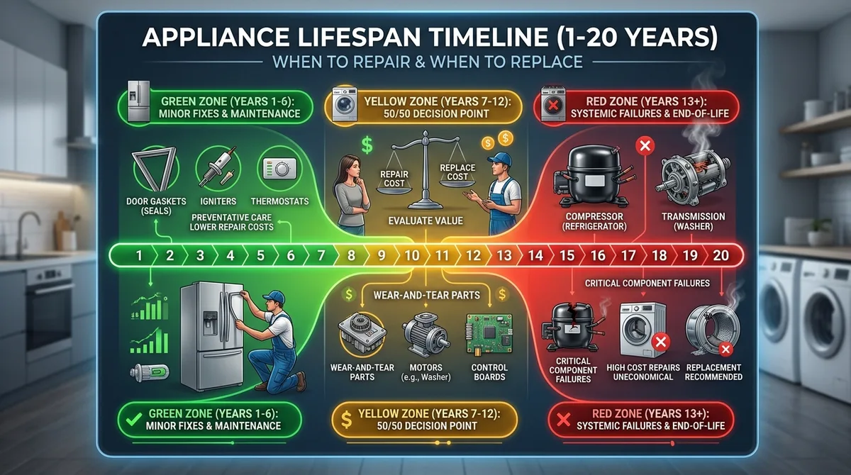 appliance repair vs replace