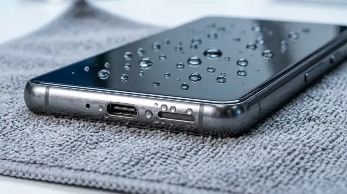 water damaged phone drying