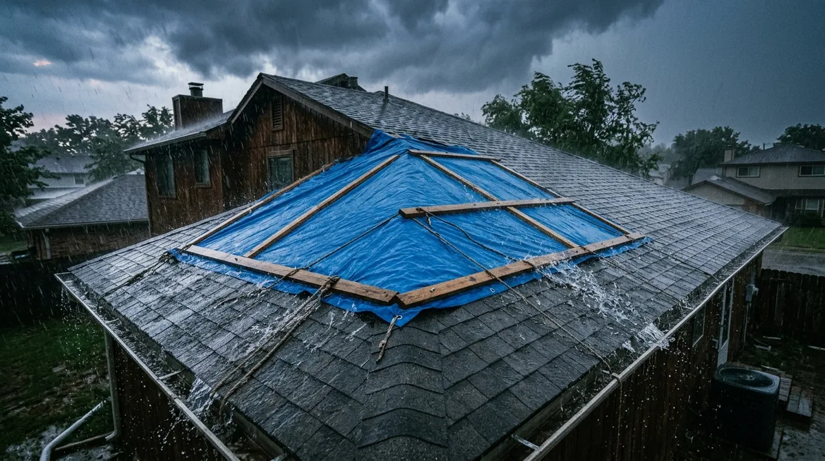 emergency roof leak tarp