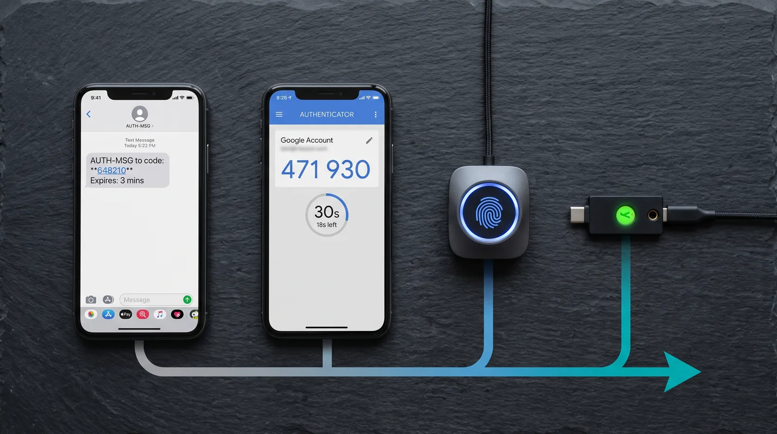 Four authentication methods ranked