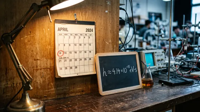 April 14 calendar Planck constant